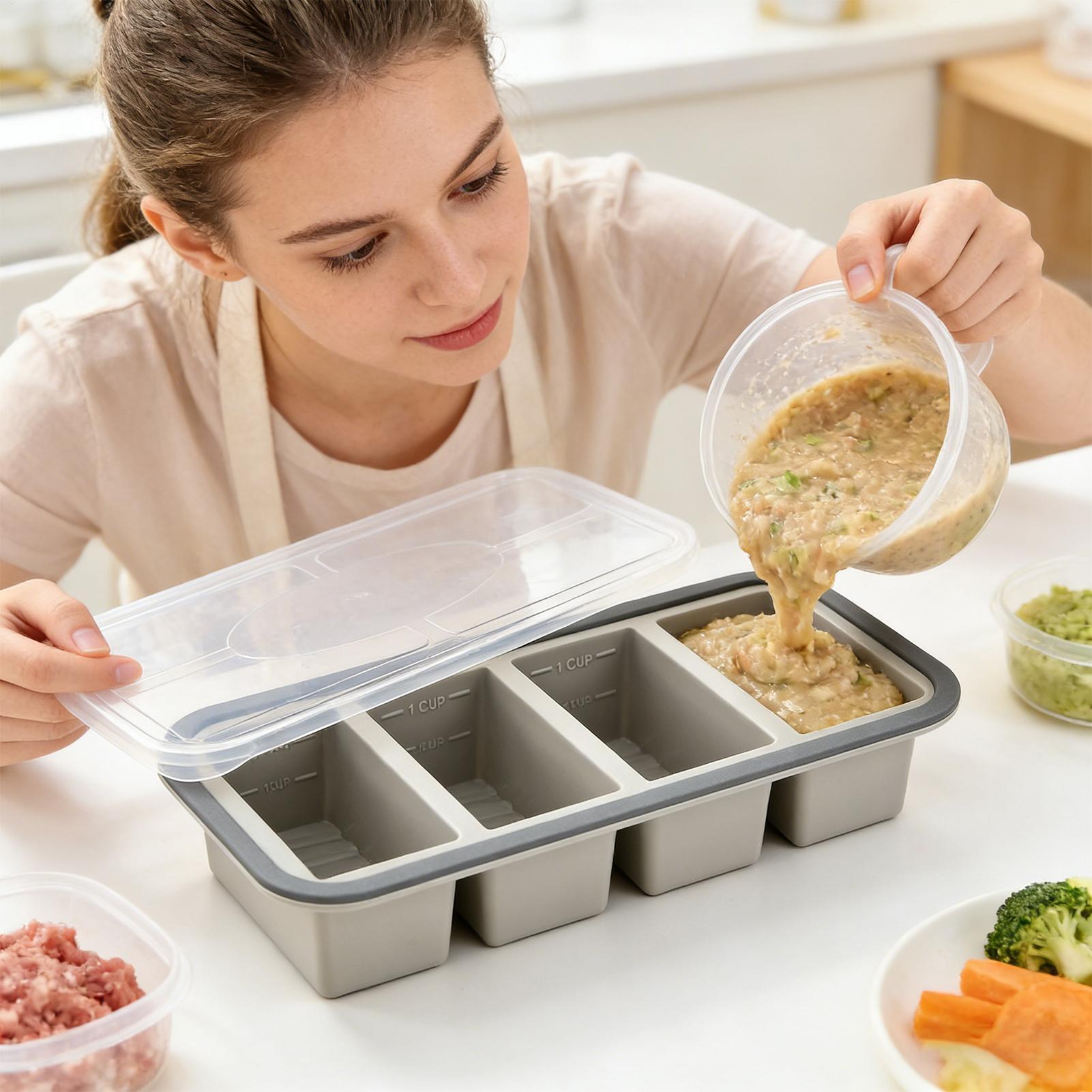 Meal Prep Template - Moules de congélation en silicone à