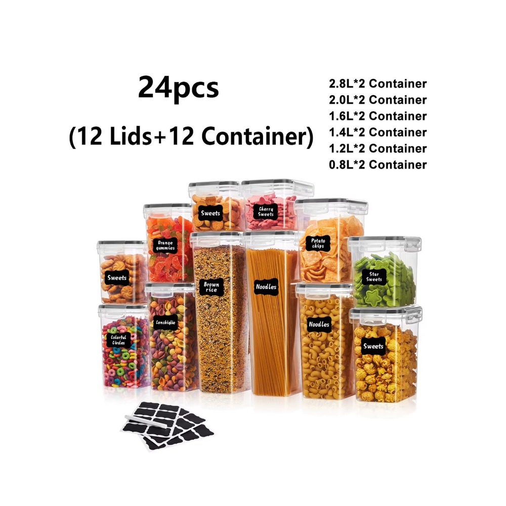 Meal Prep With Rice - 24 récipients hermétiques pour le stockage