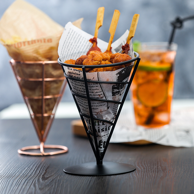 Sauce Dipping Cup - Présentoir à frites en acier inoxydable,