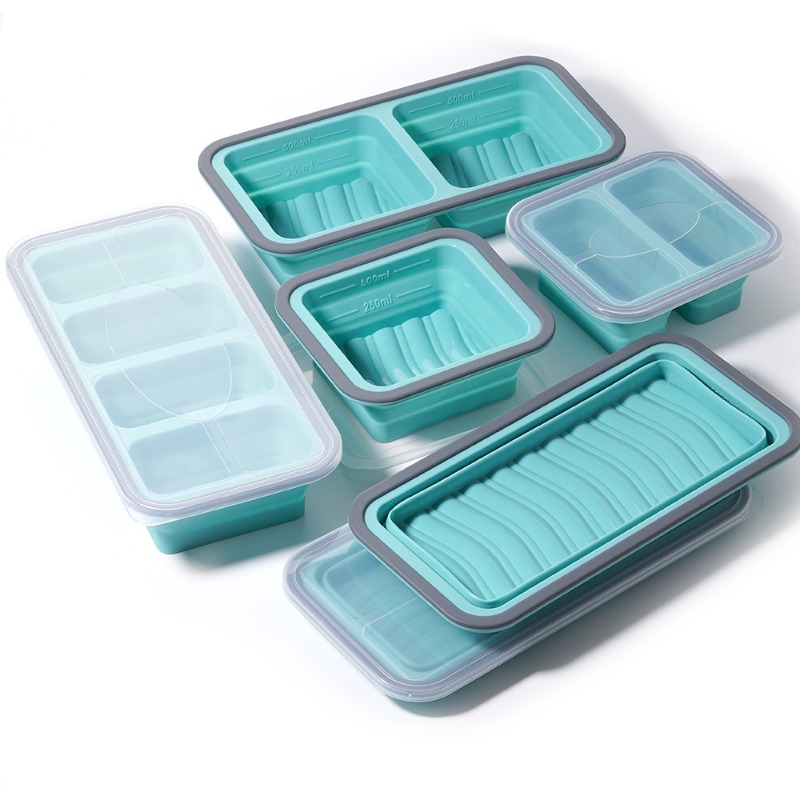 Meal Prep Template - Plateau de congélation avec couvercle, 2