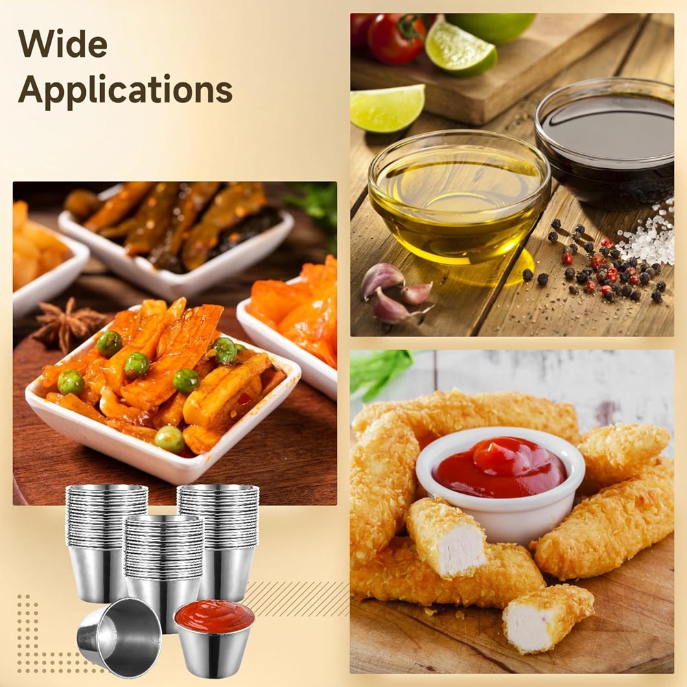J1UL1N, lot de 60 coupelles à  - Sauce Dipping Cup avis et prix