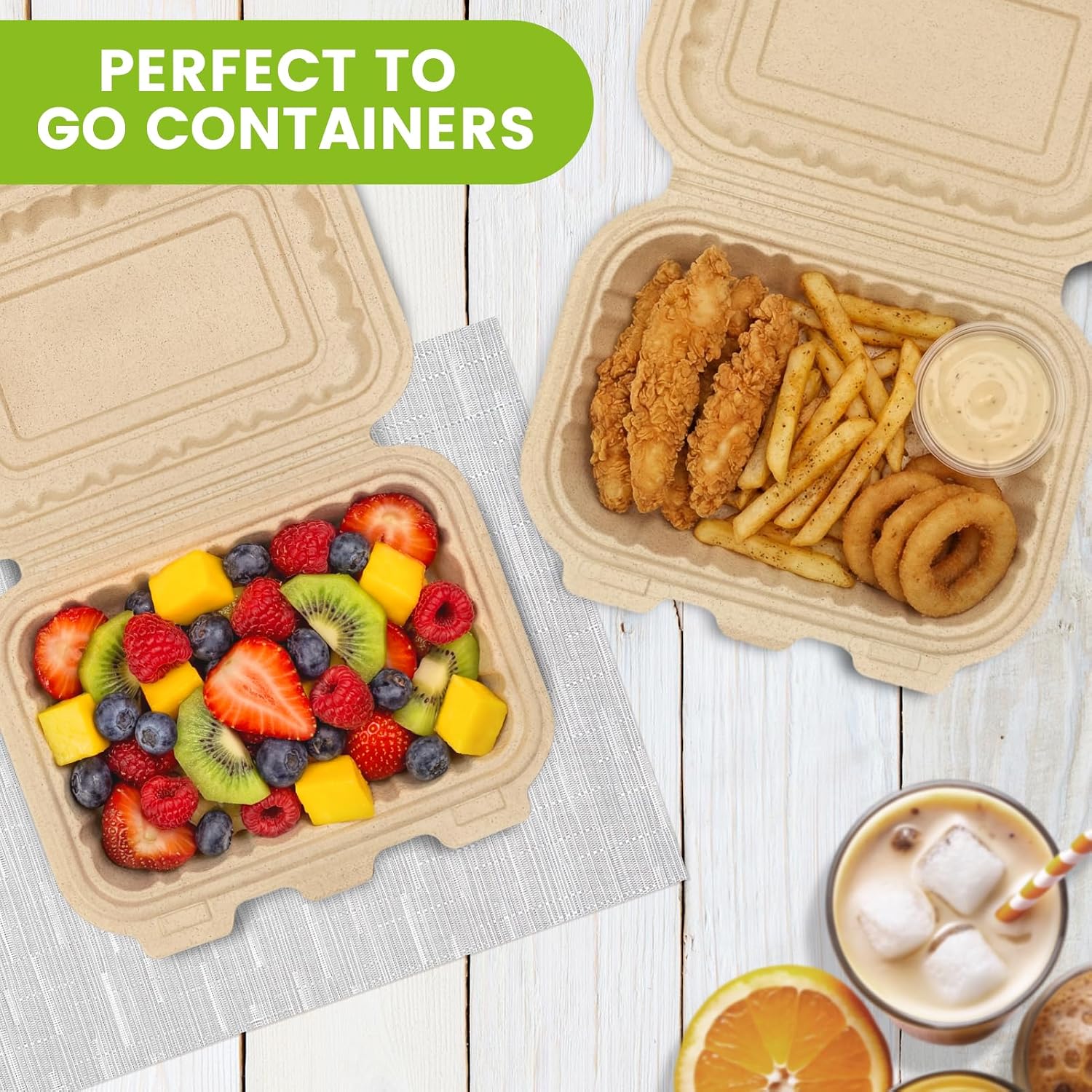 Lot de 50 contenants à emporte - Meal Prep With Rice avis et prix