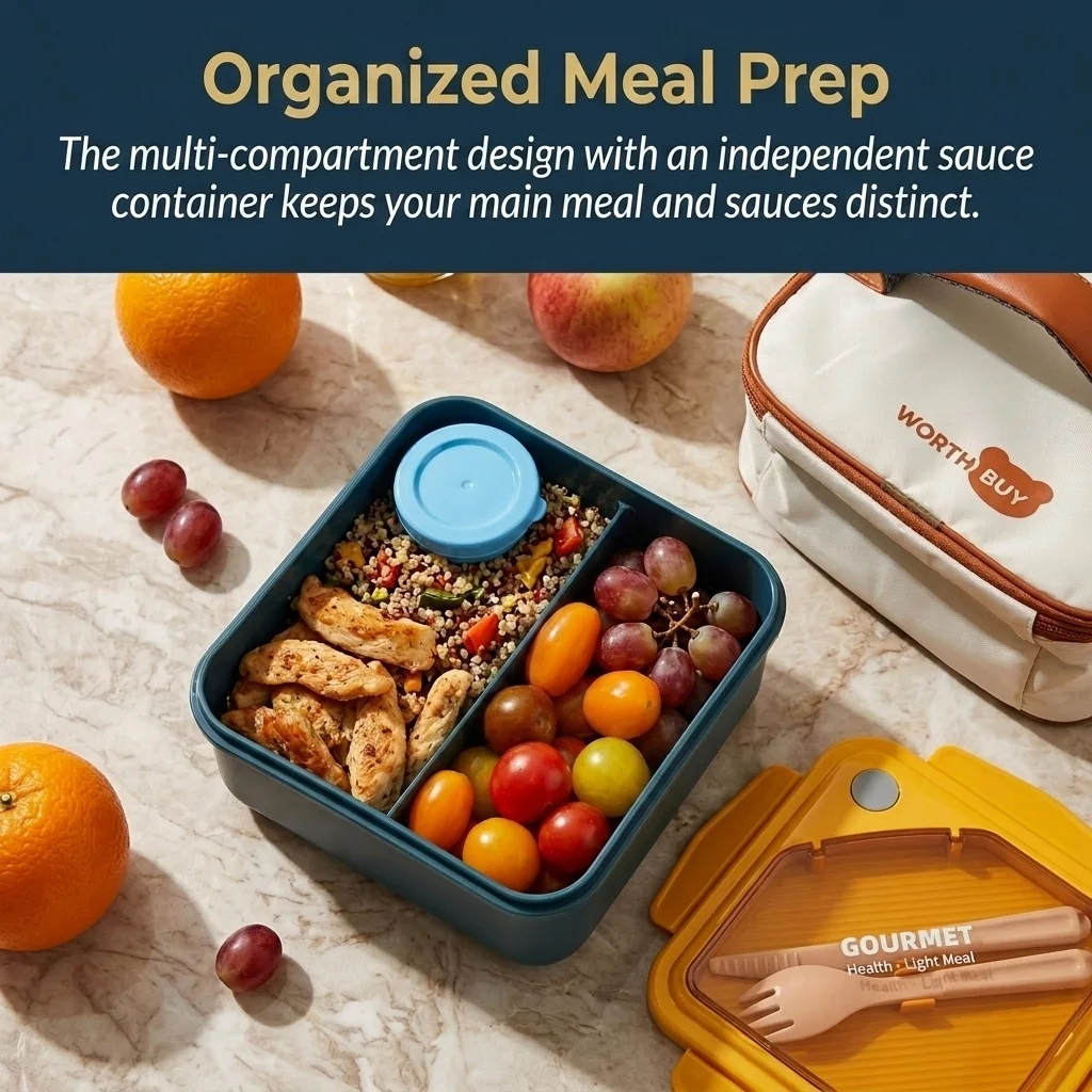 Boîte à lunch bento en plastiq - Meal Prep Or Prep Meal avis et prix